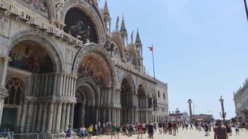 Venise Italie 5 juillet 2020 Saint marque cathédrale dans Venise dans Italie video