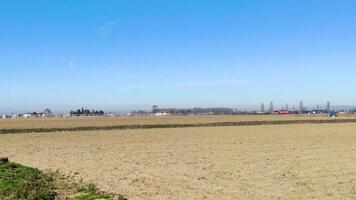 platteland landschap in winter video