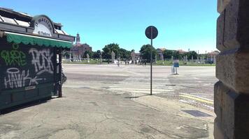 padova Italien 18 juli 2020 prato della valle en känd fyrkant i padua stad i Italien video