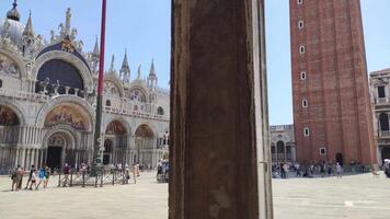 Venetië Italië 5 juli 2020 heilige Mark kathedraal in Venetië in Italië video