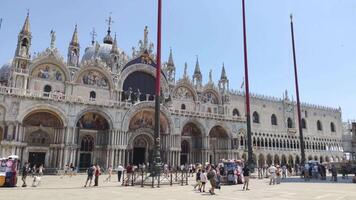 Venetië Italië 5 juli 2020 heilige Mark kathedraal in Venetië in Italië video