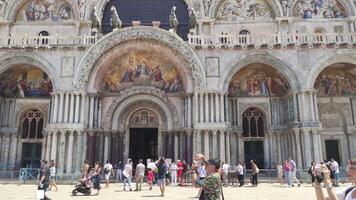 VENICE ITALY 5 JULY 2020 Saint Mark cathedral in Venice in Italy video