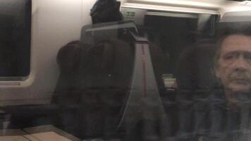 visie van de panorama van de trein venster video