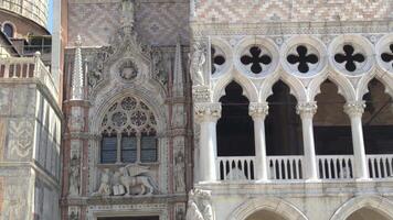 palácio ducal dentro Veneza, uma famoso construção dentro Veneza dentro Itália video