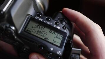 Camera setting display video