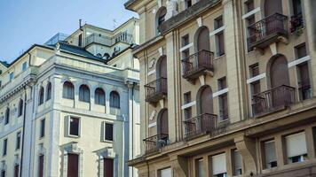 Architecture details from old historical building in Padova 3 video