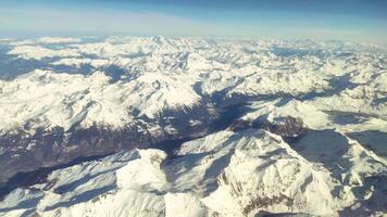 Snowy Alps from above 3 video