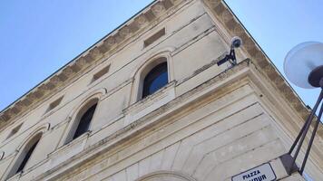 cavour piazza edificio dettaglio nel padova, Italia 2 video