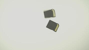 SD card isolated on clean background 2 video