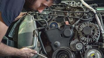 Car engine repair video