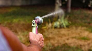 Water the garden with a water jet video