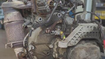 Old broken car engine 2 video