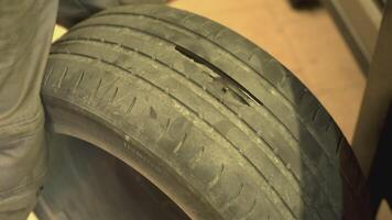 Punctured tire repair video