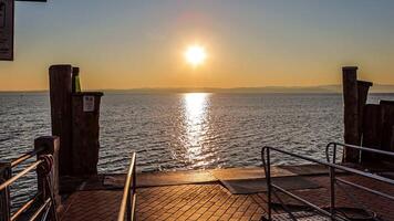 Golden Sunset at Garda Lake video