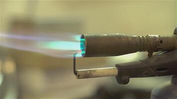 Industrial Slow motion gas flame 3 video