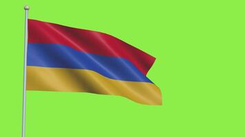 Armenia bandiera lento movimento video