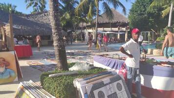 Caribbean souvenir market video