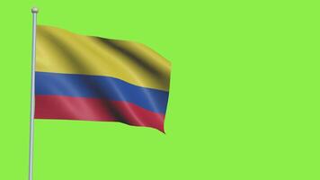 Colombia bandera lento movimiento video