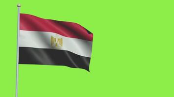 Egypte drapeau lent mouvement video