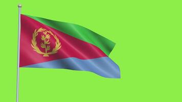 Eritrea Flag Slow Motion video