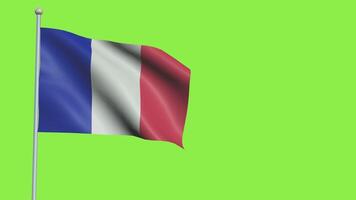 Francia bandiera lento movimento video