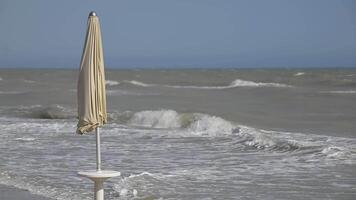 plage parapluie fermé video