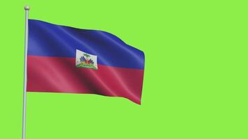 Haiti Flag Slow Motion video