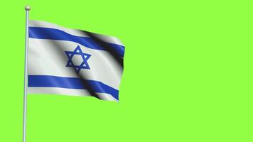 Israel flagga långsam rörelse video