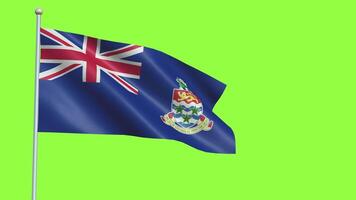 britisch Jungfrau Inseln Flagge schleppend Bewegung video