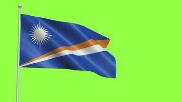 Marshall islands Flag Slow Motion video