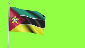 Mozambique Flag Slow Motion video