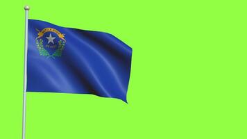 Nevada Flagge schleppend Bewegung video