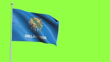 Oklahoma bandera lento movimiento video