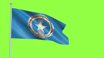 Norther Mariana Islands Flag Slow Motion video