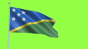 Solomon Island Flag Slow Motion video