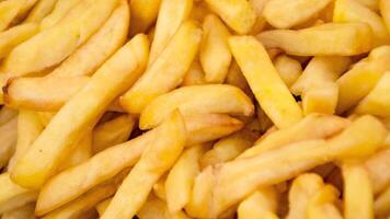 Textur von Pommes frites video