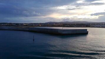 Port of Civitavecchia in Sunrise time 3 video