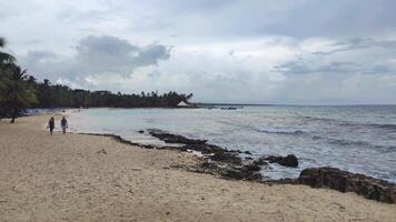 tropisch Strand mit Regen 6 video