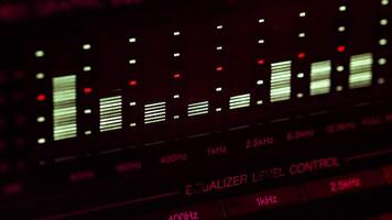 Vintage Graphic equalizer video