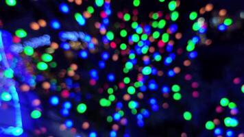 Christmas lights bokeh video