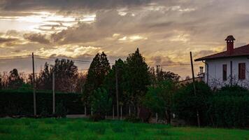 Countryside landscape time lapse video