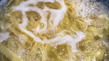 Pasta Water Boiling Close up video