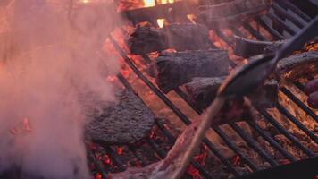 Fleisch auf dem Grill video