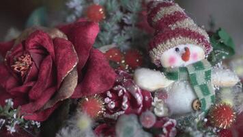 sneeuwman Kerstmis decoraties video