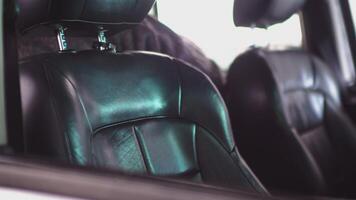 Seat detail in leather video