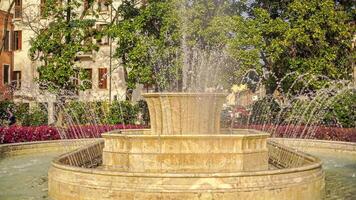 Detail of Fountain at the park video