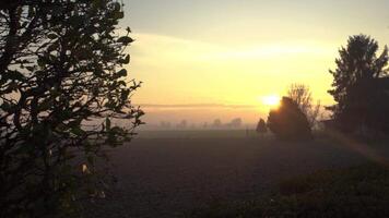 zonsondergang in platteland 3 video