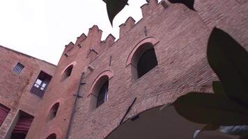 Architectural detail of the Palazzo del Municipio in Ferrara in Italy 5 video