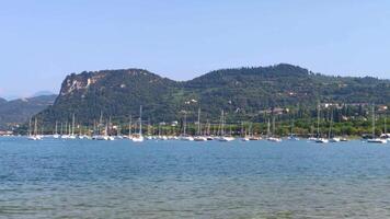 View of Garda lake in Italy from Bardolino 2 video