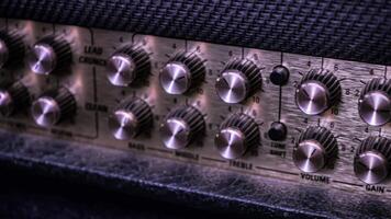 Guitar amplifier detail video